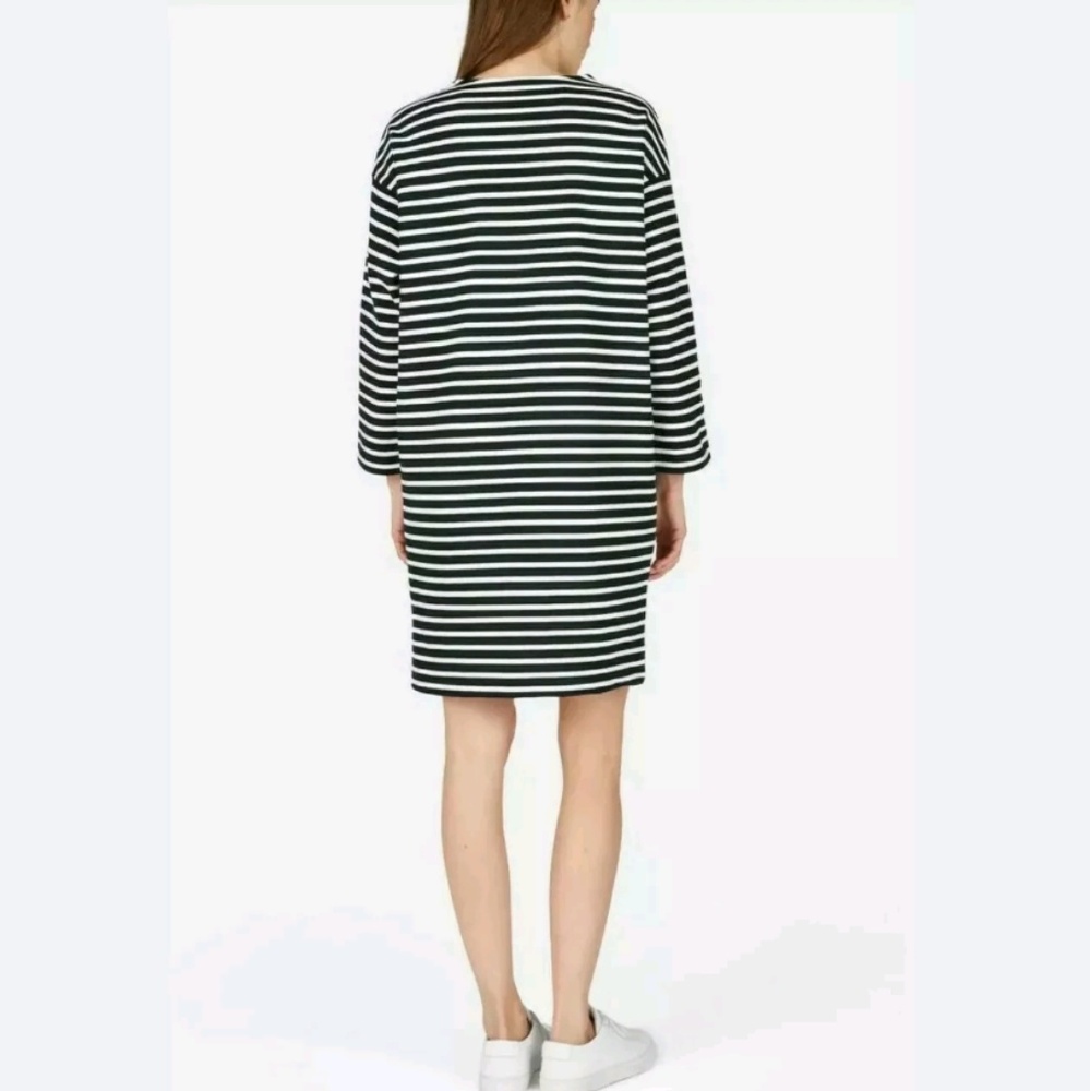 EVERLANE Breton Cotton Zipper Shoulder Mini Dress - Picture 3 of 8